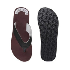 Unisex Rubber Men's Slippers for Ultimate Comfort (Maroon)