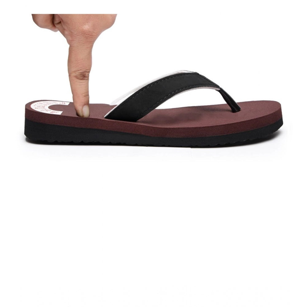 Unisex Rubber Comfortable Orthopedic Doctor Slipper and Flip Flops (Maroon)