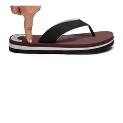 Unisex Rubber Men's Slippers for Ultimate Comfort (Maroon)