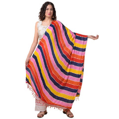 Chanderi Printed Dupatta (Multicolor, Length: 2.25 to 2.50 Mtr)