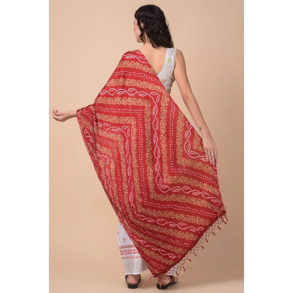 Chanderi Printed Dupatta (Multicolor, Length: 2.25 to 2.50 Mtr)