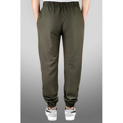 Men's Polyster Solid Track Pant-Lower (Dark Green)