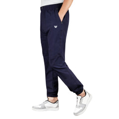 Men's Polyster Solid Track Pant-Lower (Navy Blue)