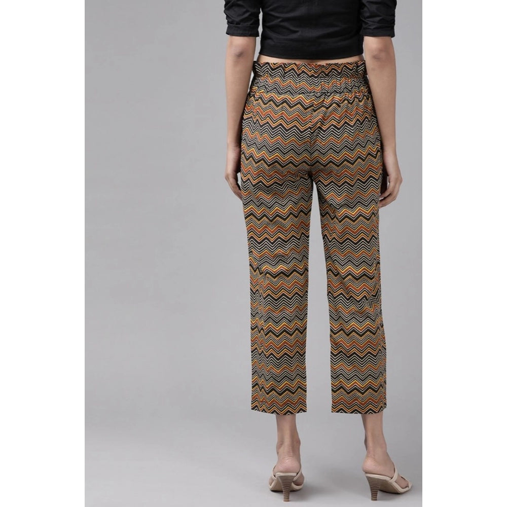 Casual Printed Cotton Trouser Pant (MultiColor)