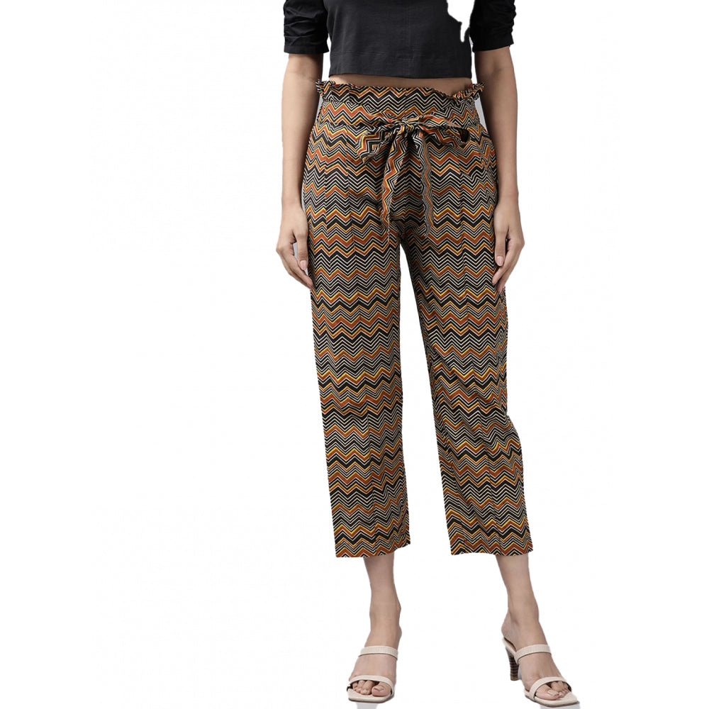 Casual Printed Cotton Trouser Pant (MultiColor)