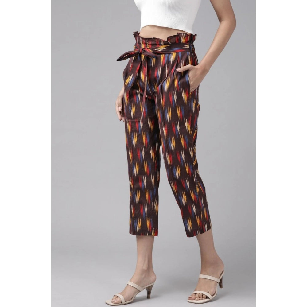 Casual Printed Cotton Trouser Pant (MultiColor)