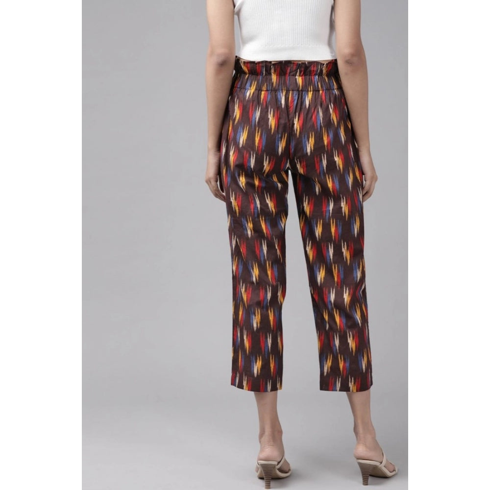 Casual Printed Cotton Trouser Pant (MultiColor)