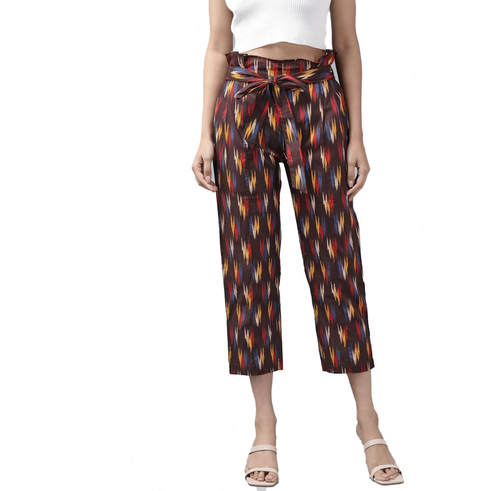 Casual Printed Cotton Trouser Pant (MultiColor)