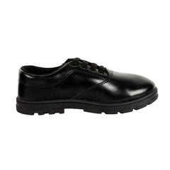 Boy's Rexine School Shoe Lace-Up (Black)