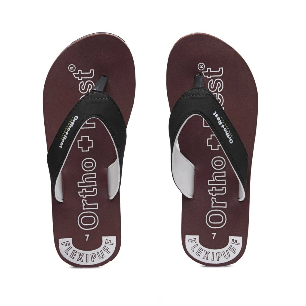 Unisex Rubber Comfortable Orthopedic Doctor Slipper and Flip Flops (Maroon)