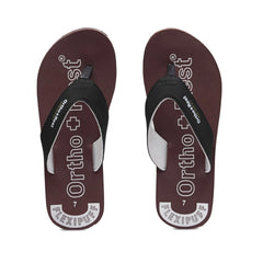 Unisex Rubber Comfortable Orthopedic Doctor Slipper and Flip Flops (Maroon)