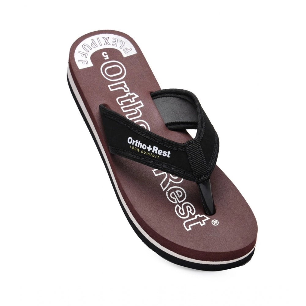 Unisex Rubber Comfortable Orthopedic Doctor Slipper and Flip Flops (Maroon)