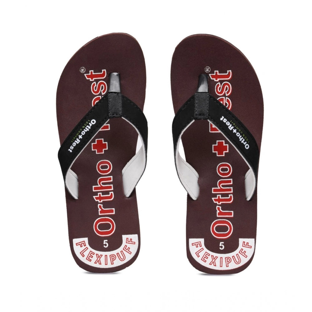 Unisex Rubber Comfortable Orthopedic Doctor Slipper and Flip Flops (Maroon)