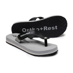 Unisex Rubber Comfortable Orthopedic Doctor Slipper and Flip Flops (Grey)