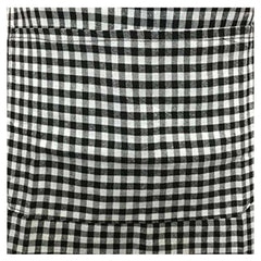 Checked Cotton Apron Sets (Black)