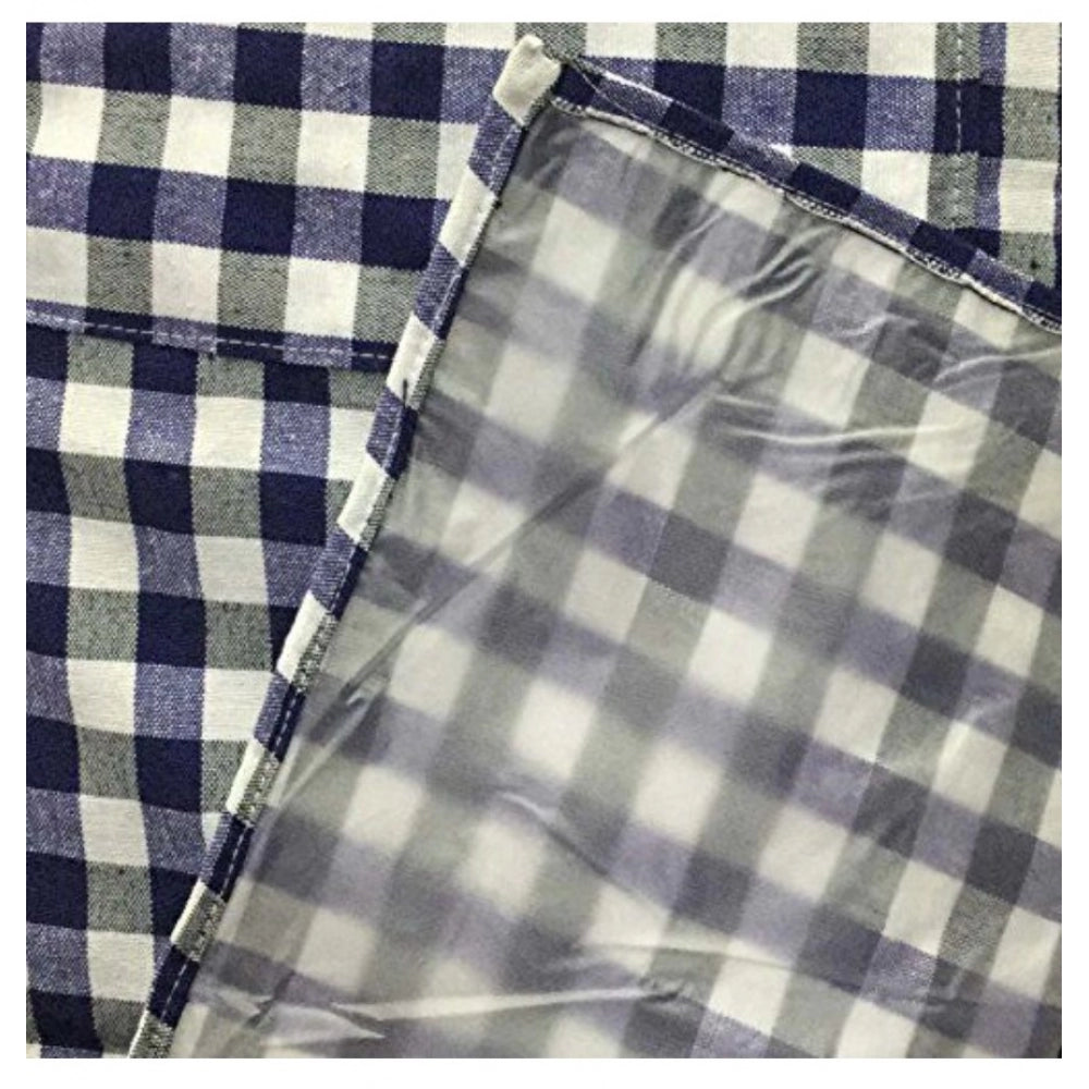 Checked Cotton Aprons (Blue)