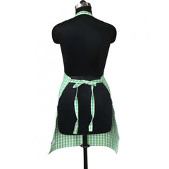 Checked Cotton Aprons (Green)