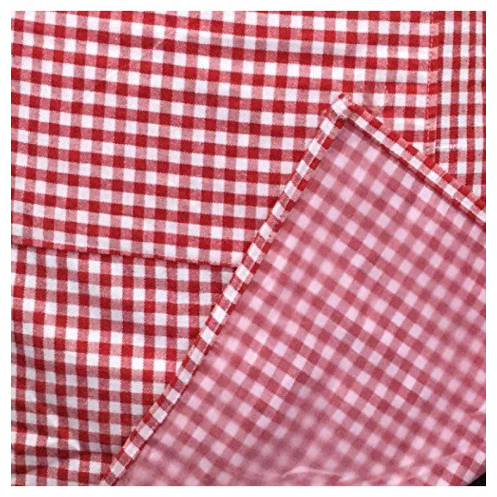 Checked Cotton Aprons (Red)