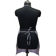 Checked Cotton Apron Sets (Black)