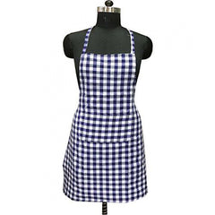 Checked Cotton Aprons (Blue)