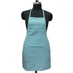 Checked Cotton Aprons (Green)