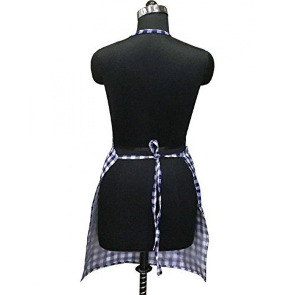 Checked Cotton Aprons (Blue)