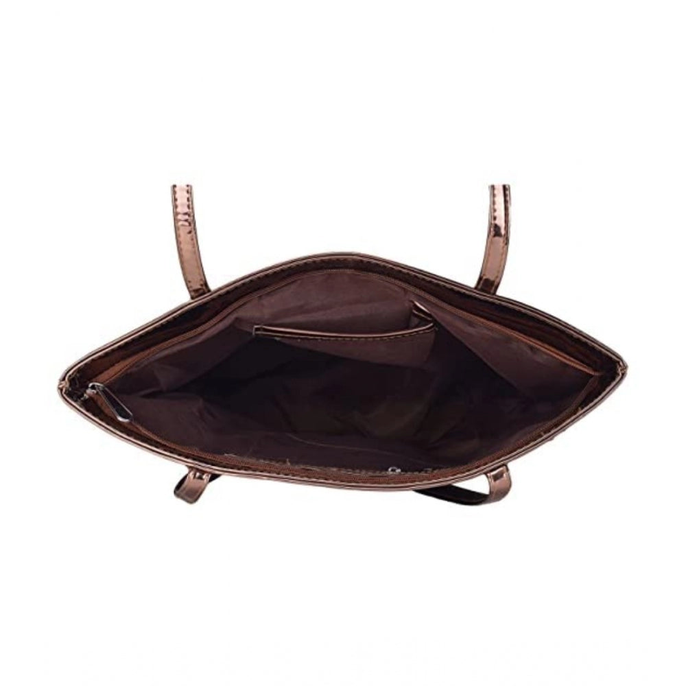 Copper Mirror Shiny Fancy Tote Bag