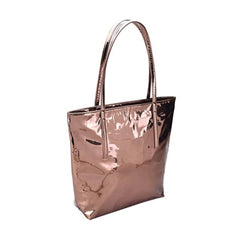 Copper Mirror Shiny Fancy Tote Bag