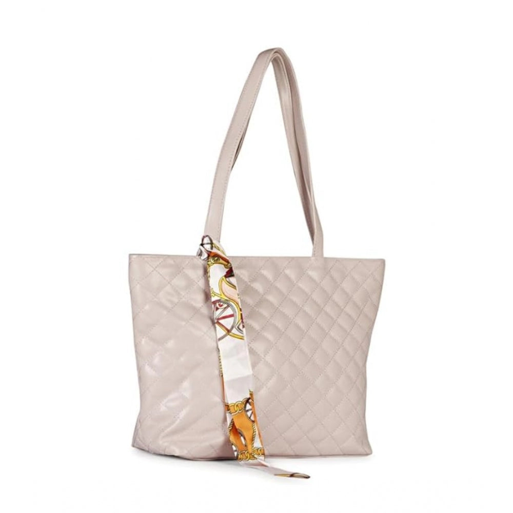Women's Polyurethane Textured  Shoulder Bag (lavender)