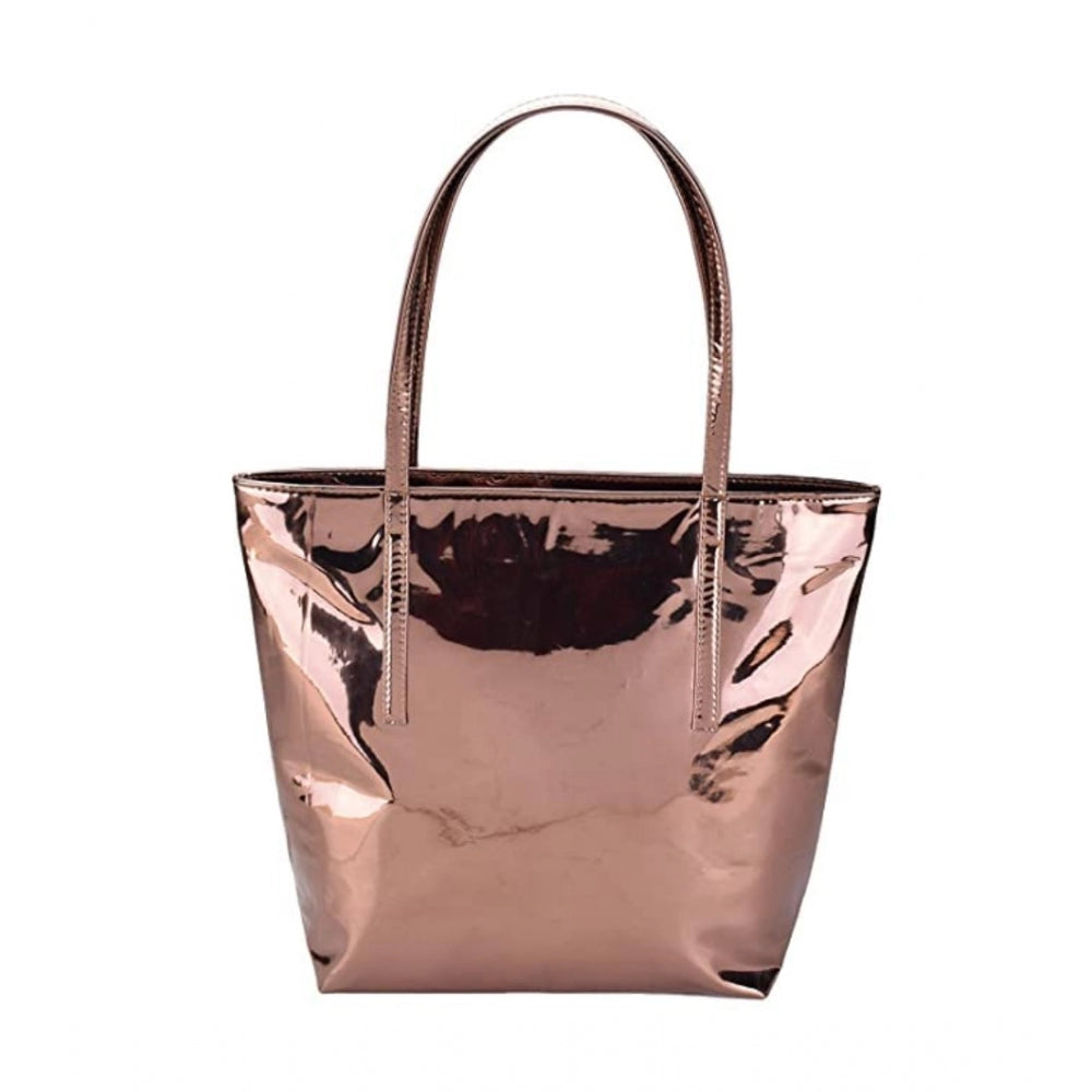Copper Mirror Shiny Fancy Tote Bag