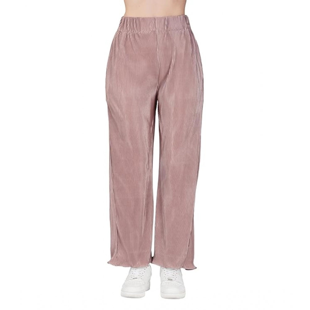 Casual Cotton Blend Striped Bottomwear (Pink)