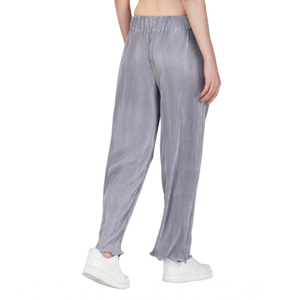 Casual Cotton Blend Striped Bottomwear (Grey)