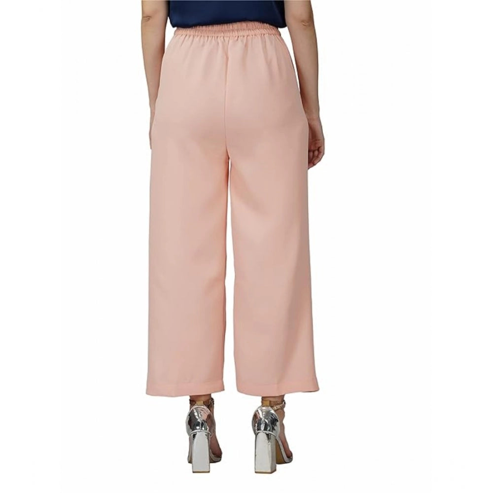 Casual Cotton Solid Pants (Pink)