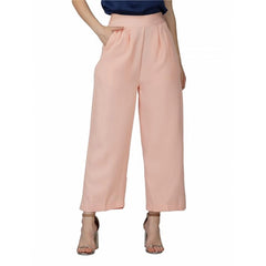 Casual Cotton Solid Pants (Pink)