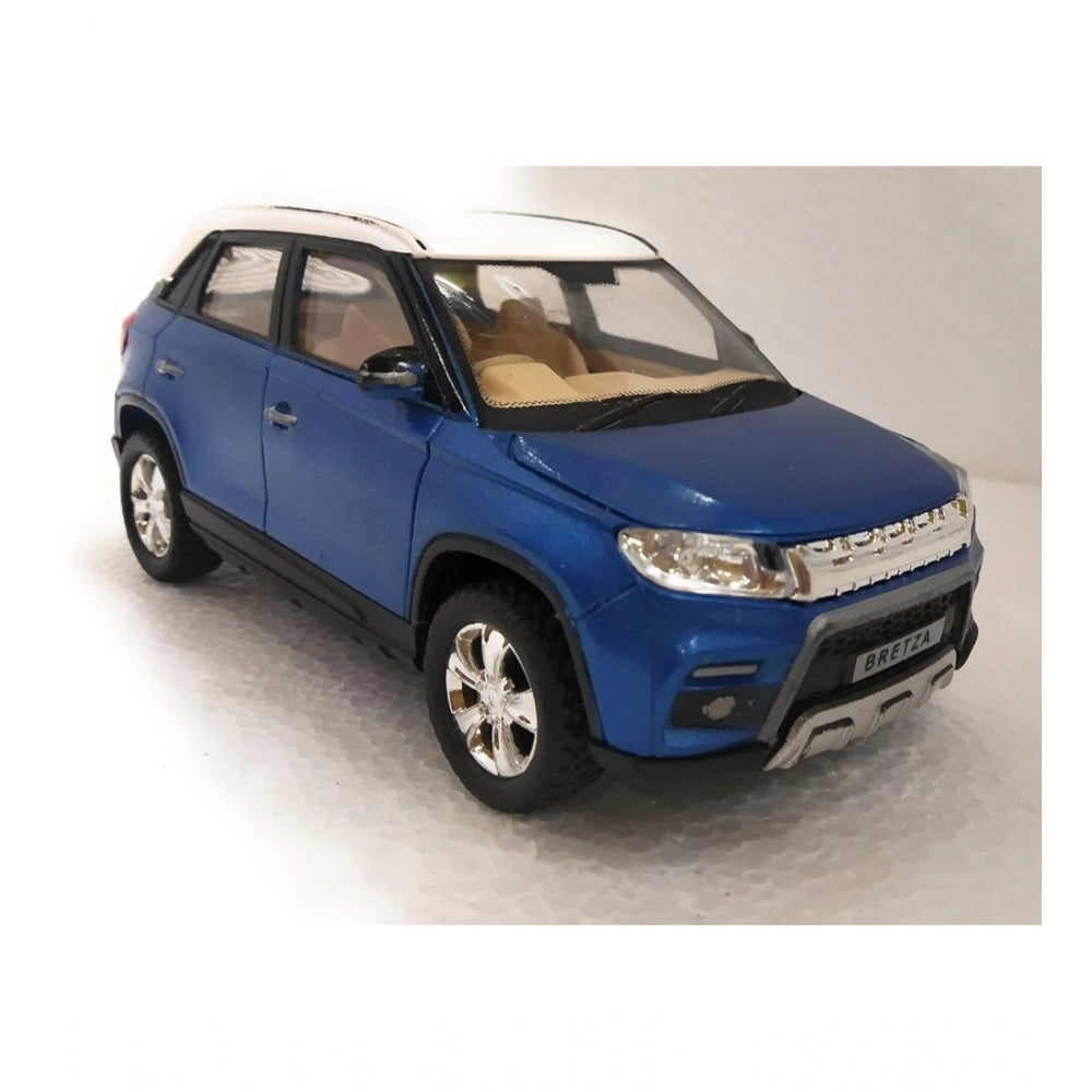 Plastic Brezza Suv Pull Back Action Car (Blue)