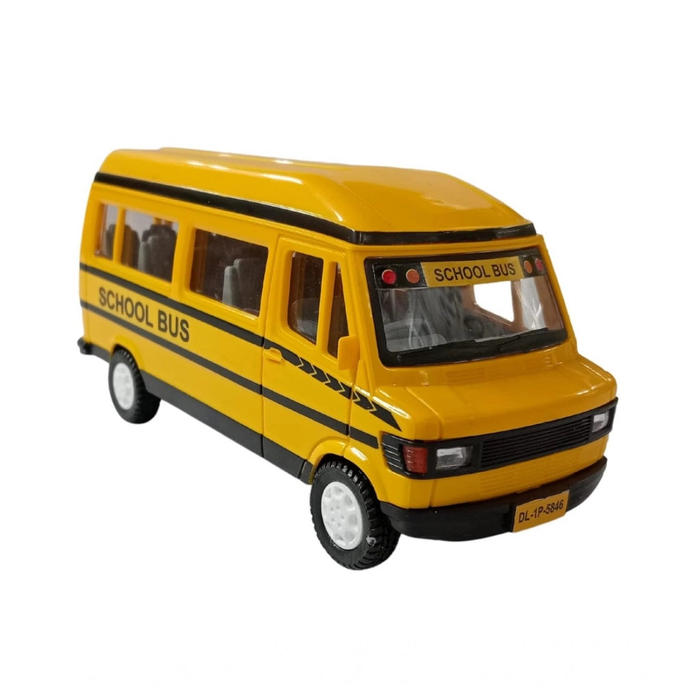 Plastic School Bus For Kids (Yellow)