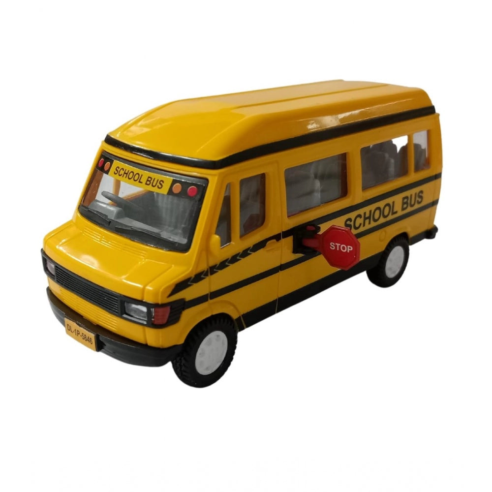 Plastic School Bus For Kids (Yellow)