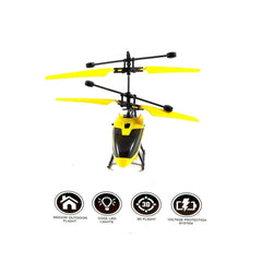 Plastic Radio Remote Control Hand Sensor Helicopter With Usb Charging (assorted)