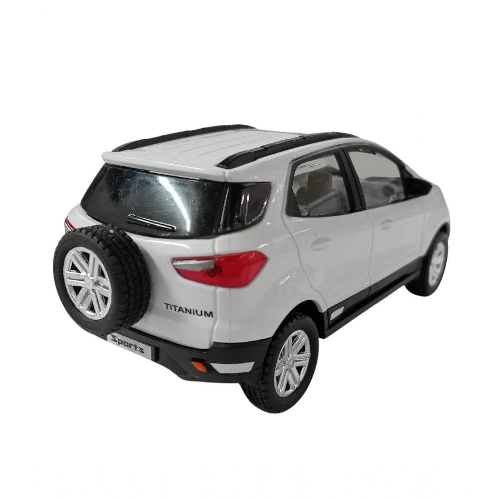 Plastic Sports Echo Toy Car (White)