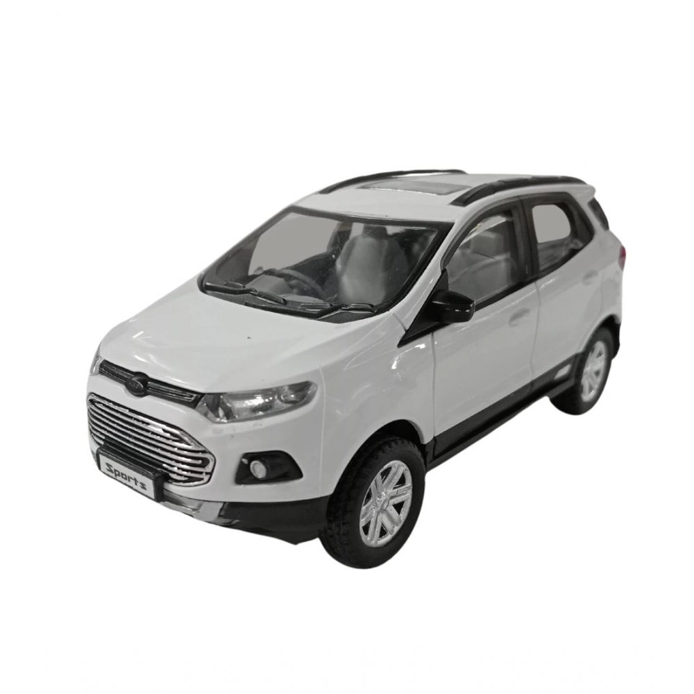 Plastic Sports Echo Toy Car (White)