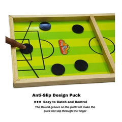 Wood Carrom String Hockey Ludo Snake And Ladder 3 In 1 Board Game (Multicolor)