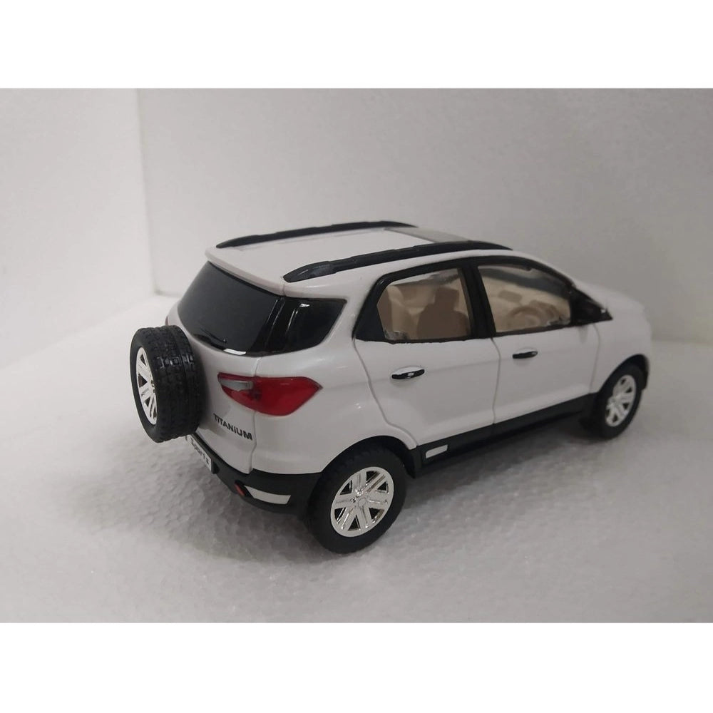 Plastic Pull Back Action Sports Echo Suv Model Car (White)