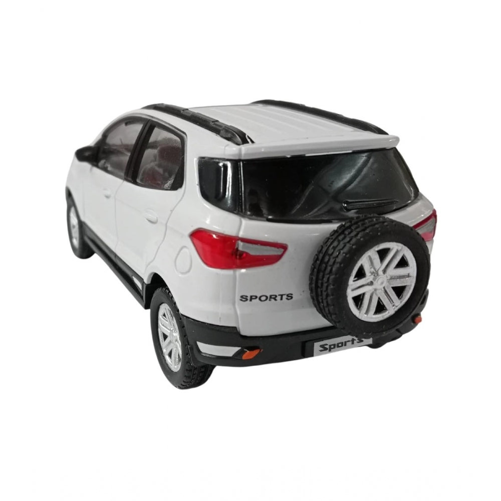 Plastic Sports Echo Toy Car (White)