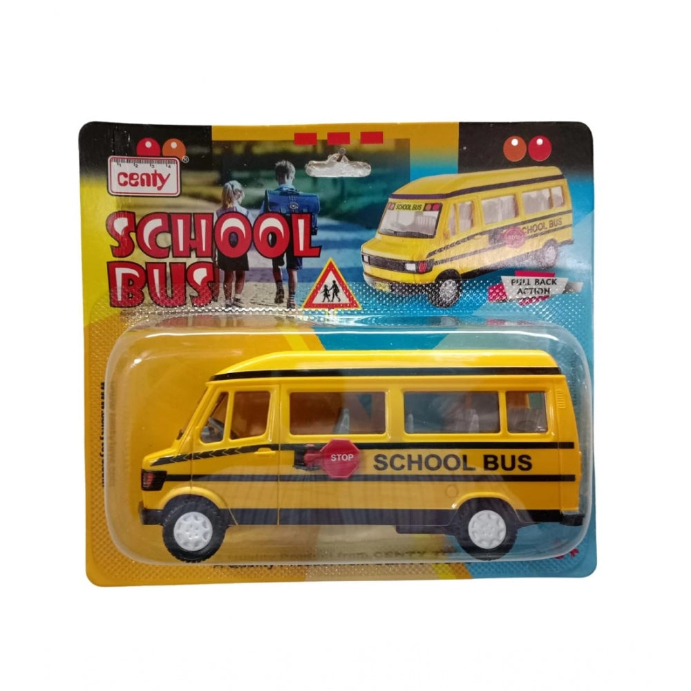 Plastic School Bus For Kids (Yellow)