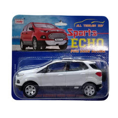 Plastic Sports Echo Toy Car (White)