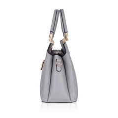 Vegan Leather Printed Adjustable Long Belt Handbag (Grey)