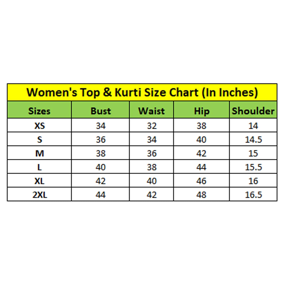 Women's Georgette Embroidery 3-4th Sleeve V-Neck Kurti (Purple)