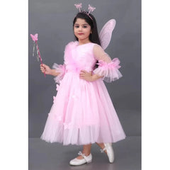 Girl's Net  Pari Dresses (Pink)