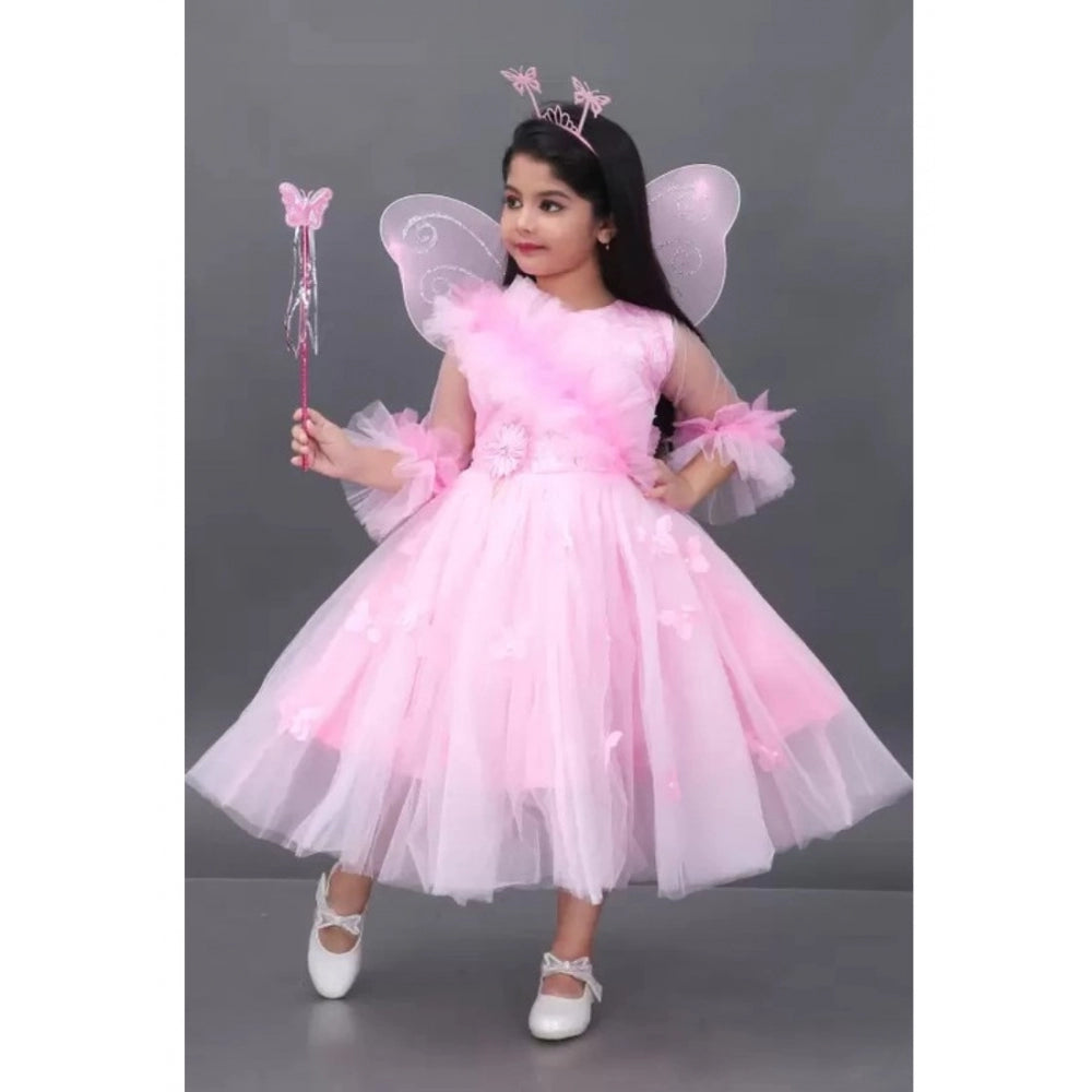 Girl's Net  Pari Dresses (Pink)