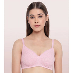 Enamor A042 Women's Cotton Everyday Non Padded And Wirefree Bra (OrchdMelange)